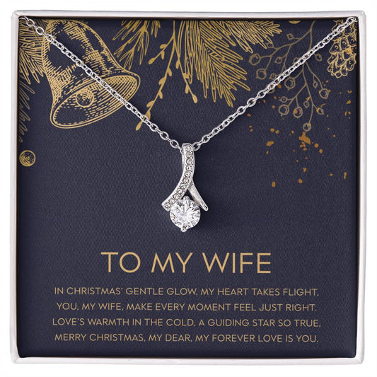 TO MY WIFE MERRY CHRISTMAS -ALLURING BEAUTY NECKLACE